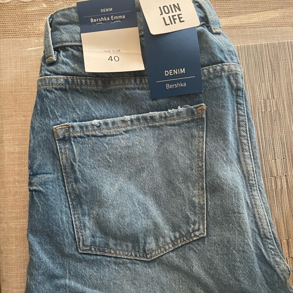 Bershka Cotton Slim Jeans